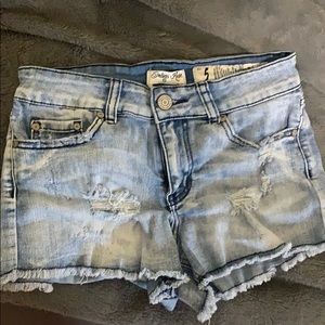Indigo Rein Distressed Jean Shorts